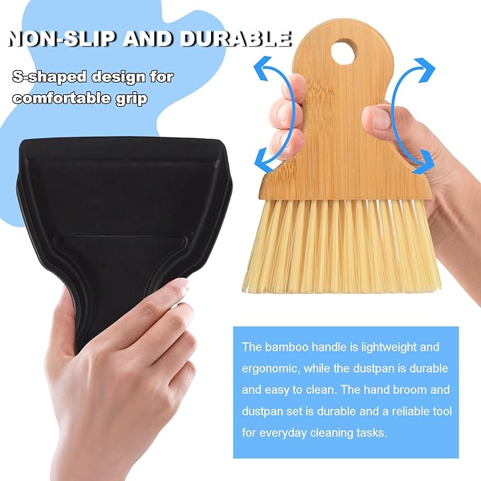 Mini Broom and Dustpan Set Portable Hand Broom - Image 4
