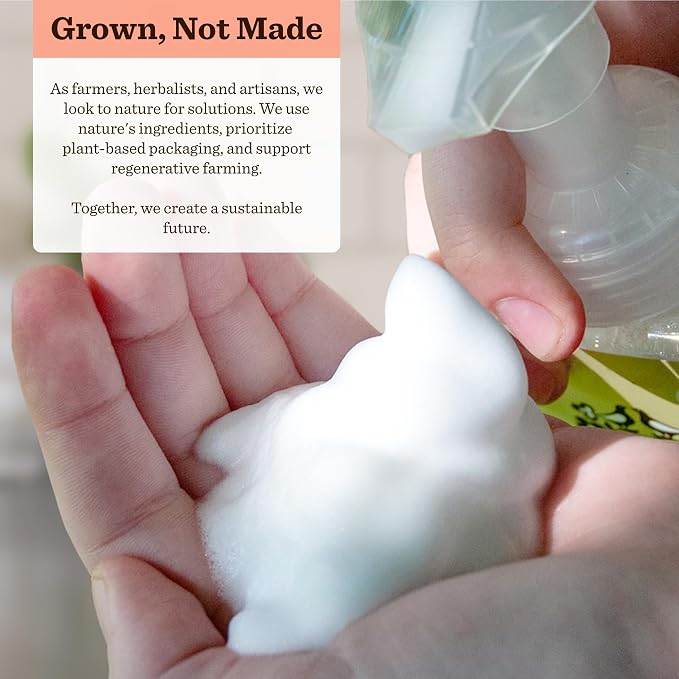 Moon Valley Foaming Hand Soap Refill Pouch, Two-Pack Grapefruit Thyme Soap - Image 4