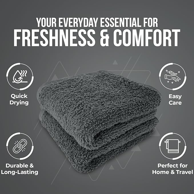 DAN RIVER 12 Pack Wash Cloths for Showering - Image 5