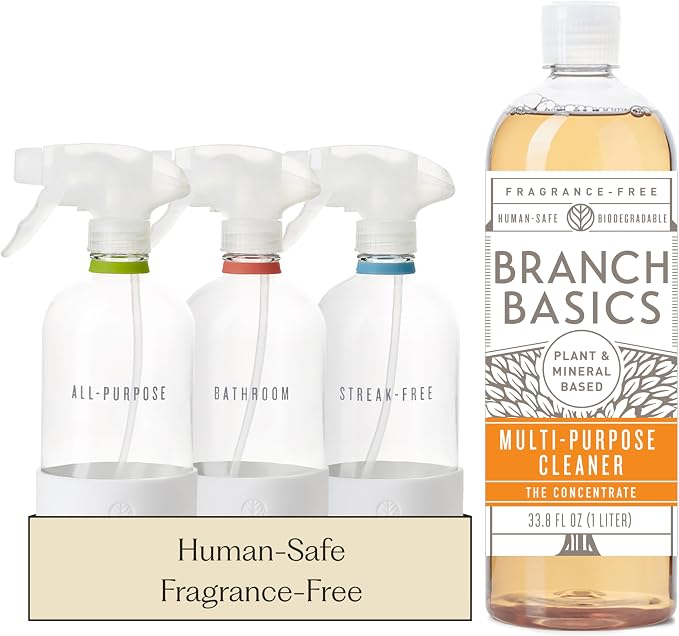 Branch Basics Cleaning Essentials Kit in Glass: All Purpose Cleaner and by BranchBasics