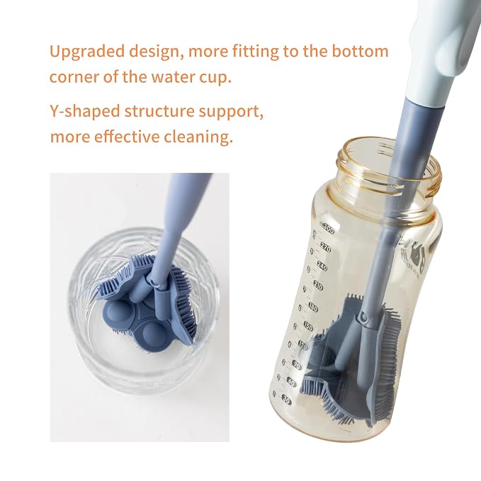 Chemimoso Cup Cleaning Brush, Silicone Baby Bottle Brush - Image 4