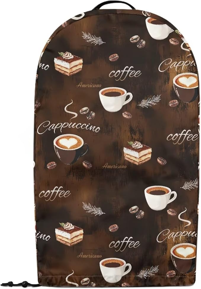 Coffee Cake Blender Dust Cover, Stand Mixer or Coffee Maker Appliance Covers with Drawstring, Anti Fingerprint Dust Proof Stain Resistant Blender Cover for Home Kitchen