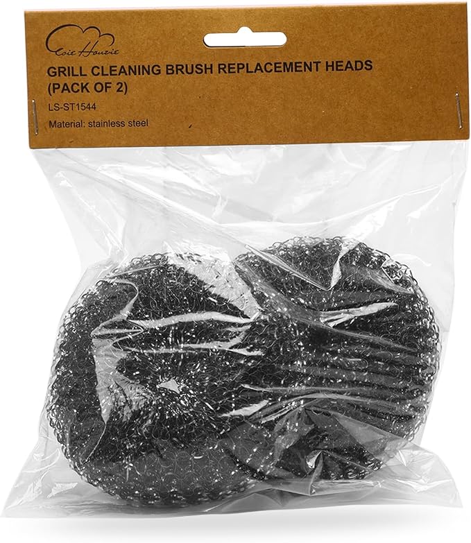 Heavy-Duty Stainless Steel Wool Barbecue Grill Cleaning Scrubber Pads, - Image 4