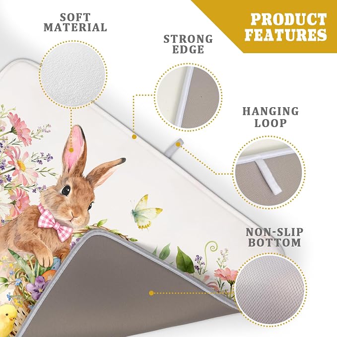 Easter Bunny Eggs Dish Drying Mat - Image 4