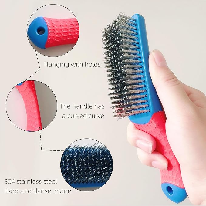 2 Pcs Bird Bath Hard Wire Brushes，Iron Out Rust Stain Remover，Bathtub Cleaning - Image 4