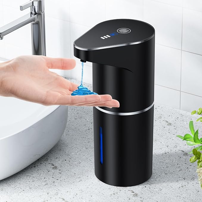 Automatic Soap Dispenser, Touchless Hand Wall Mount Rechargeable 3 Gear by Fantictas