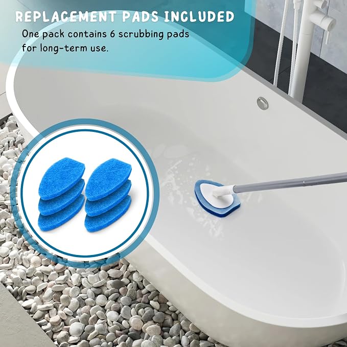 Shower Scrubber, Bathroom Tub and Tile Cleaner Brush - Image 5