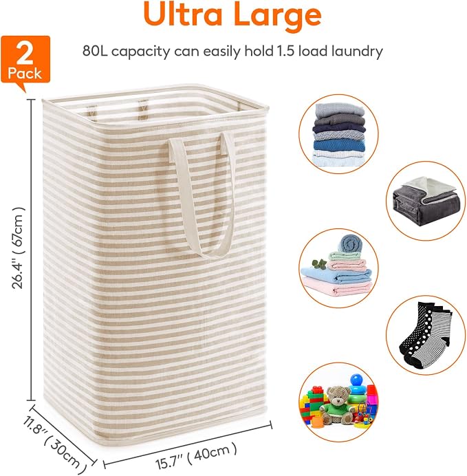 Lifewit Laundry Hamper Large Collapsible Laundry Basket, Freestanding - Image 3