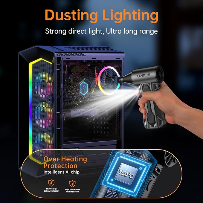 Compressed Air Duster, 150000RPM Electric Air Duster - Image 5