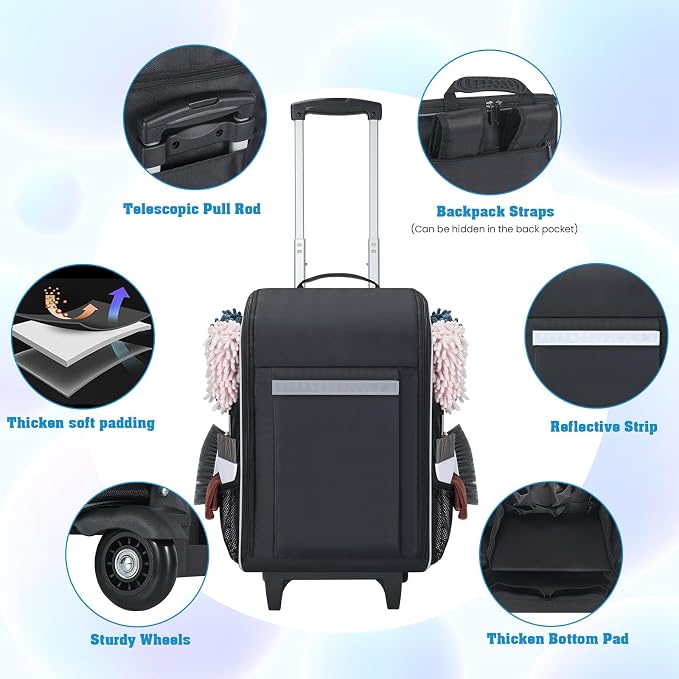Rolling Cleaning Caddy Backpack - Image 3