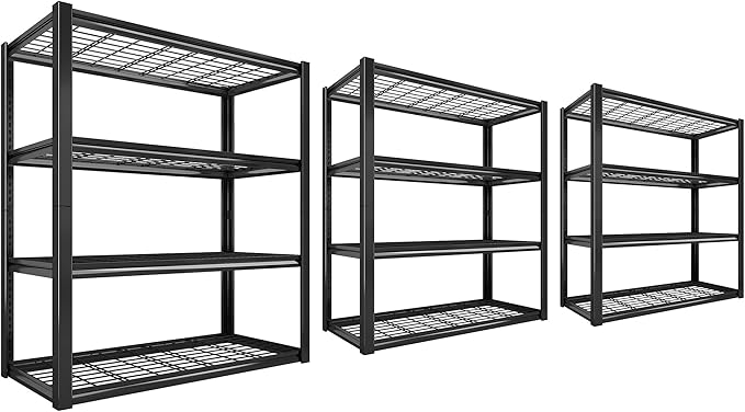 REIBII 40" W Garage Shelving 2240 LBS Storage Shelves Adjustable Heavy Duty by REIBII