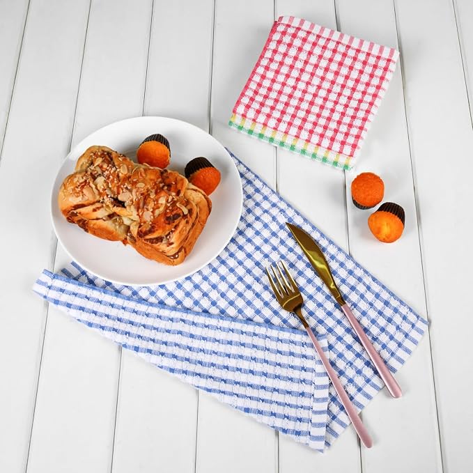 Oeleky Dish Cloths for Kitchen Washing Dishes, Super Absorbent Dish Rags - Image 6