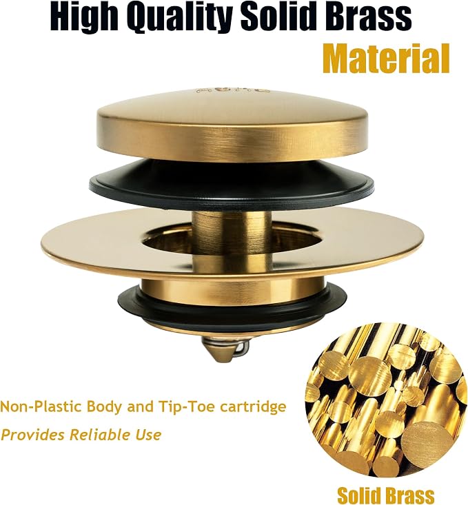 Artiwell Universal Tip Toe Bath Drain Stopper and Cover, Bathtub Drain Stopper - Image 5