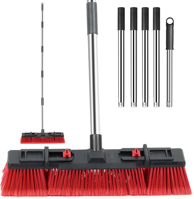 Outdoor & Commercial Heavy-Duty Push Broom by YOUSHANGJIA