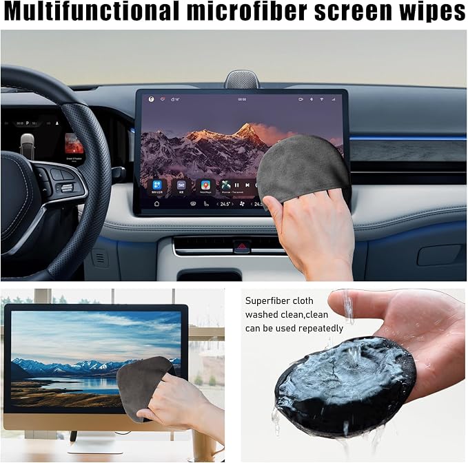 Car Screen Cleaner, Microfiber Auto Screen Cleaning Pad, Foldable Touch Screen - Image 4