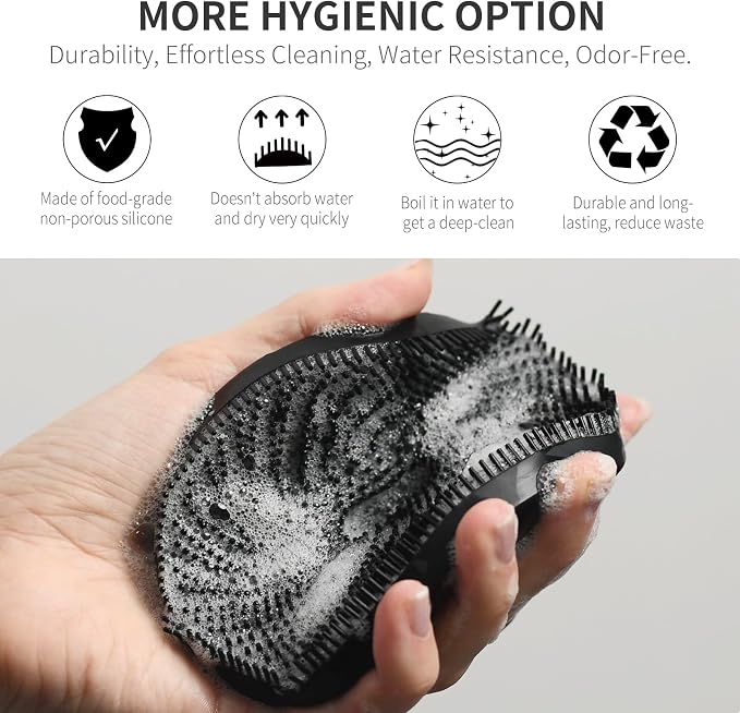 Silicone Body Scrubber, BEAUTAIL Upgrade 3rd Gen Shower Bath Brush, Lather - Image 2