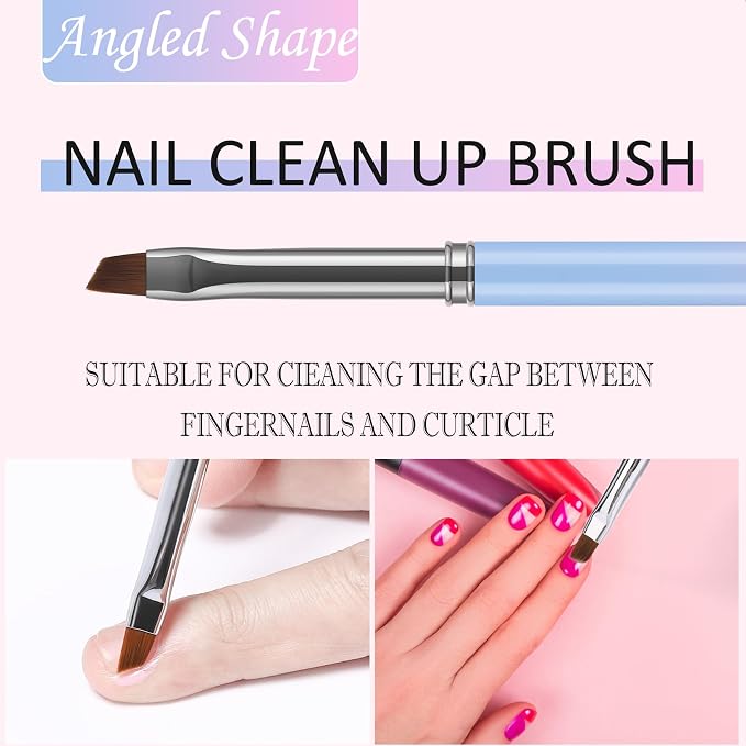 JASSINS Nail Art Clean Up Brushes, - Image 4