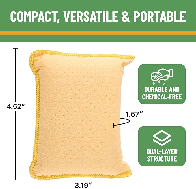 Evelots Car Windshield Cleaner Chamois, 2 Pack, Window Glass Defogger Sponge - Image 6