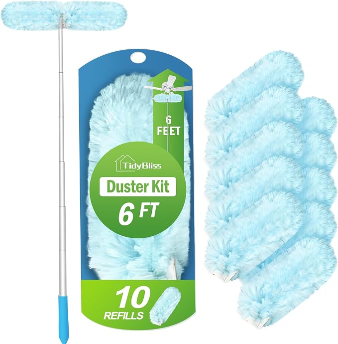 6 ft Extendable Dusters for Cleaning Compatible by TidyBliss