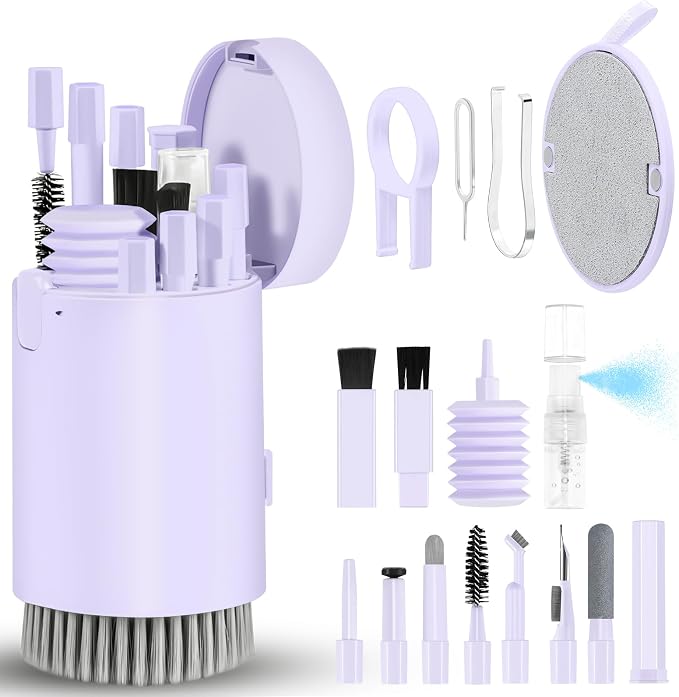 Laptop Phone Screen Cleaner Kit, Computer Keyboard Brush Cleaning Spray by walrfid