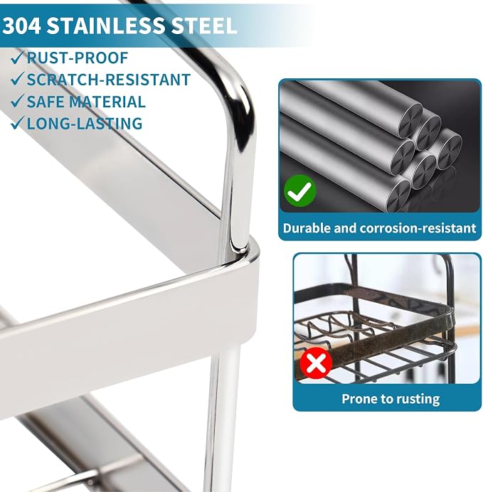 Stainless Steel Dish Racks for Kitchen Counter - Image 5