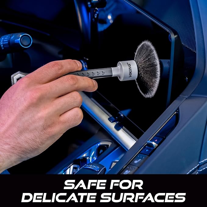 VIKING Car Detailing Brush Set for Car Cleaning Kit, Super-Soft Bristles for - Image 4