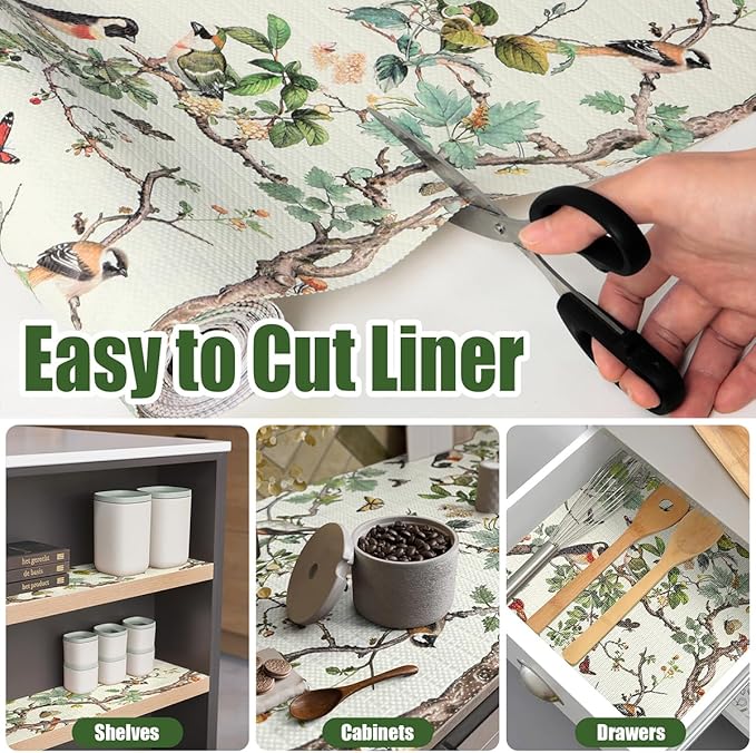 Drawer and Shelf Liner for Kitchen Cabinets Non-Adhesive Cabinet Liner - Image 4