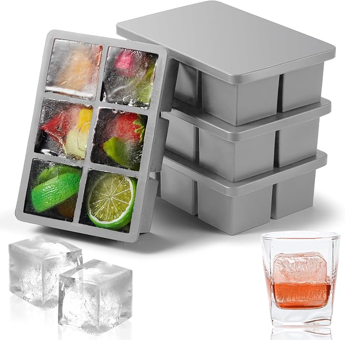 Nax Caki Silicone Large Ice Cube Trays by NAXCAKI