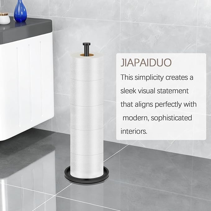 Toilet Paper Holder Stand with Reserve Function, Toilets Paper Storage Stand - Image 5
