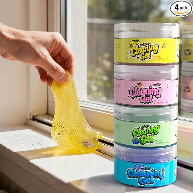ASFSKY Car Cleaning Gel（4 Packs） Dust Cleaning Putty Universal Car Interior by ASFSKY
