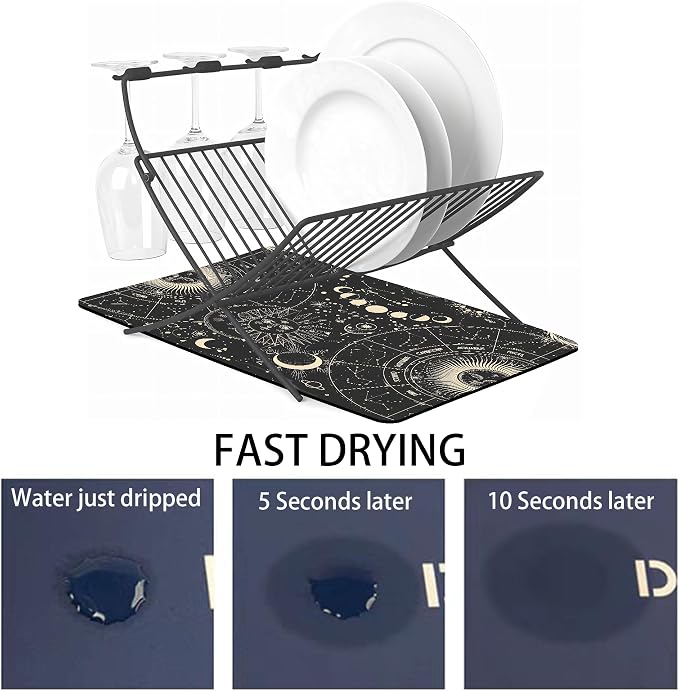 Dish Drying Mat for Multiple Usage. Super Absorbent, Easy clean, Quick dry - Image 3