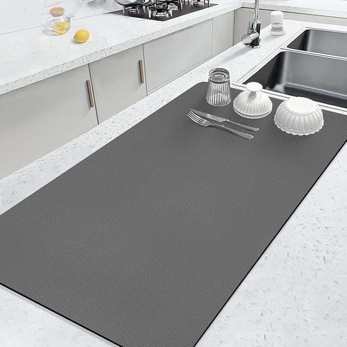 LOPNUR Kitchen Dish Drying Mat, 31.5"x17" Extra Large Dish Drying Mats by LOPNUR