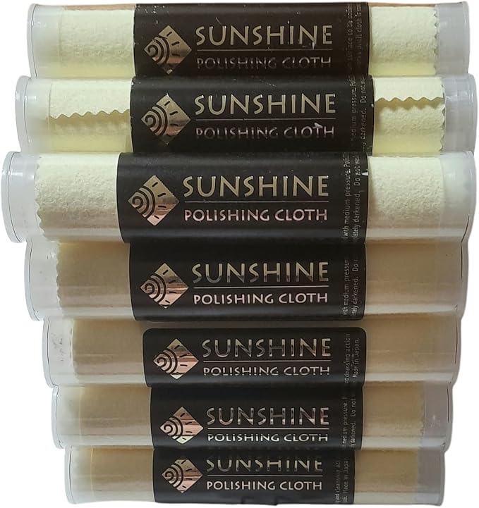 Sunshine 25 Polishing Cloths Jewelry Cleaner Tube Silver Brass Gold Copper - Image 3