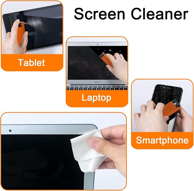 Screen Cleaner Touchscreen Mist Spray, walrfid Cleaning Kit - Image 4