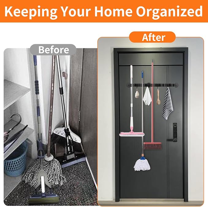 Magnetic Broom Holder Wall Mount - Image 7