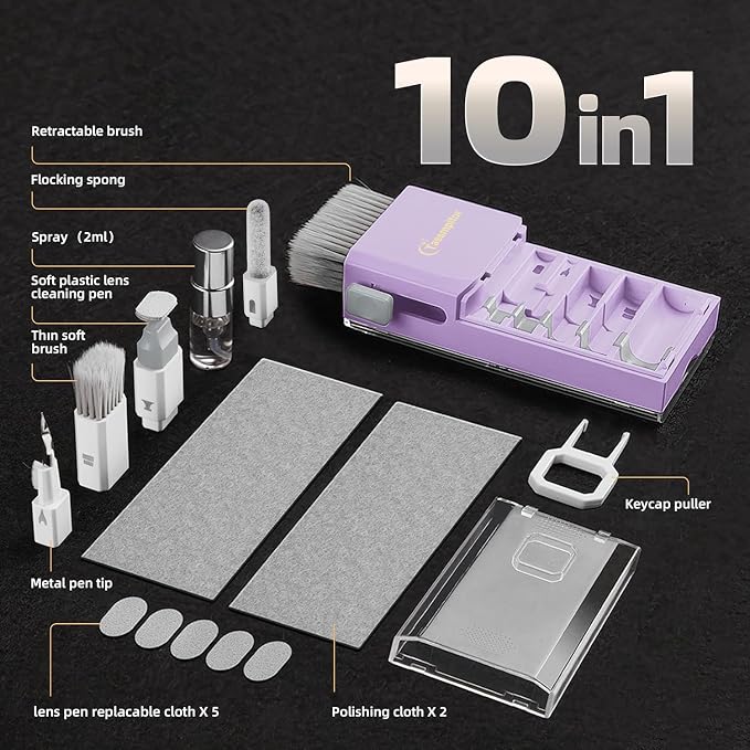 Laptop Screen Keyboard Cleaner Kit, All in 1 Electronic Cleaning Tool - Image 8