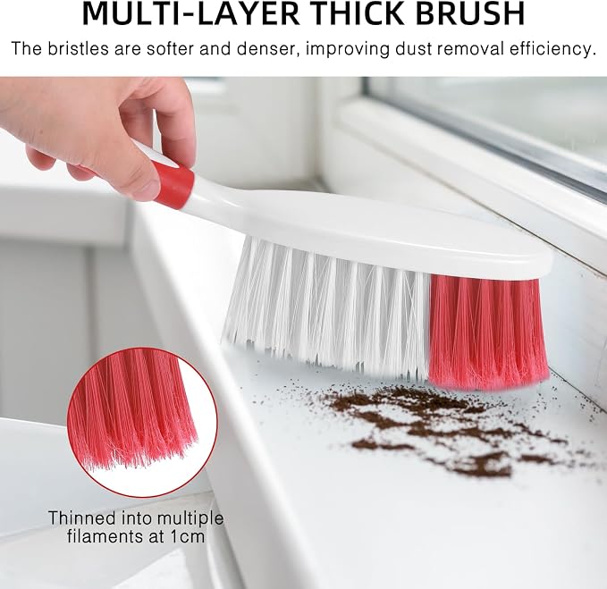 NACENA Dust Pan and Brush Set, Large Hand Broom and Dustpan Set Large Brush and - Image 3