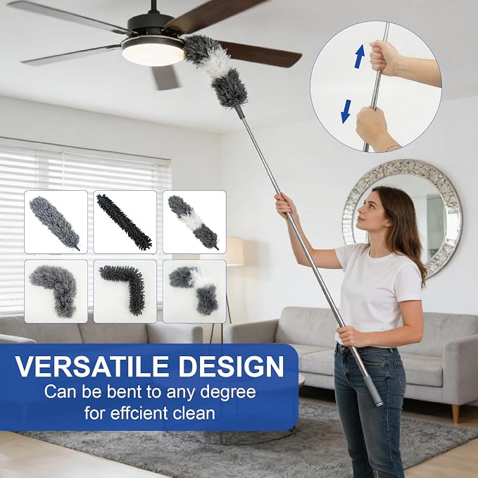 13PCS Feather Duster Kit, Microfiber Duster - Image 2