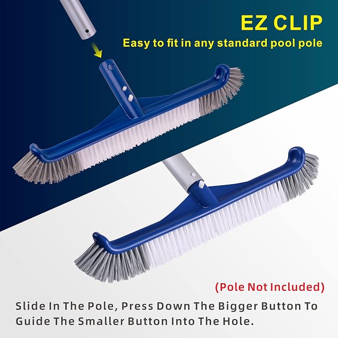 POOLAZA Pool Brush, 17.5'' Pool Brush Head - Image 5
