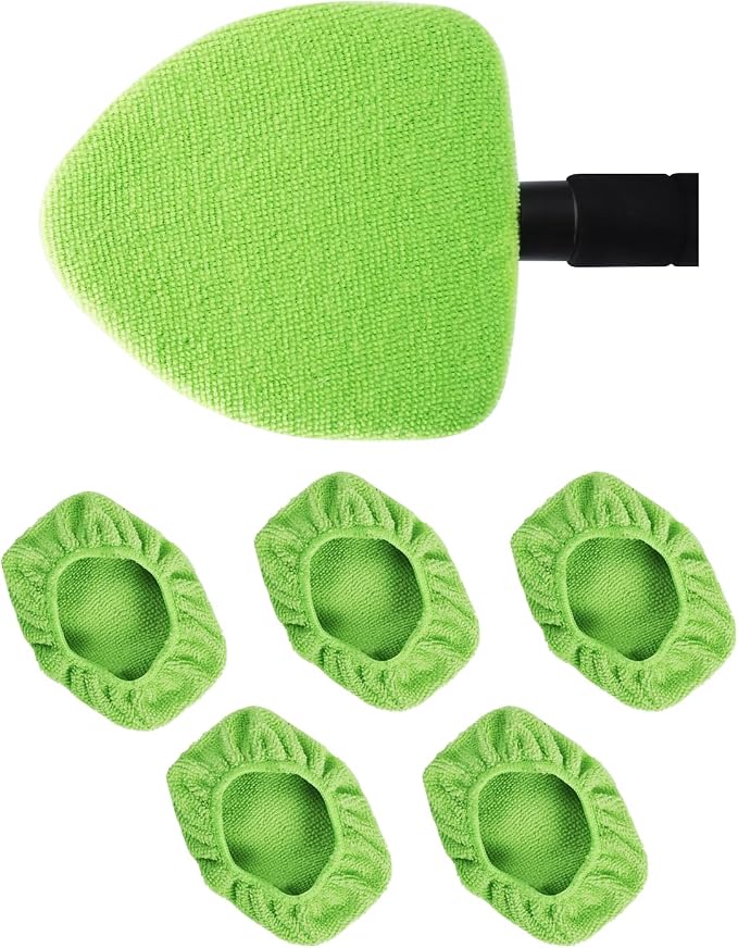 5 Pack Microfiber Pads, Replacement Heads Cover, Windshield Cleaner Tools by eFuncar