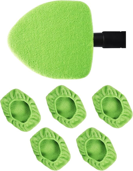 5 Pack Microfiber Pads, Replacement Heads Cover, Windshield Cleaner Tools by eFuncar
