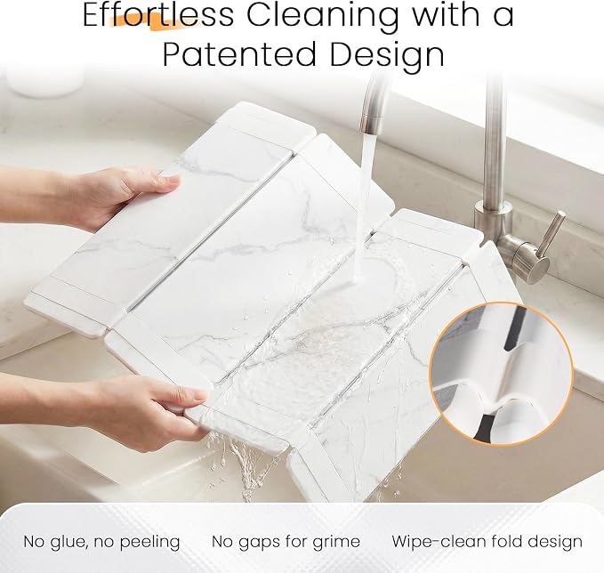 Large Stone Drying Mat for Kitchen Counter, Easier Cleanup - Image 4
