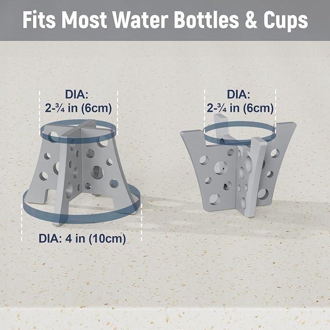 NiHome Silicone Water Bottle Drying Racks Set of 3 - Image 4
