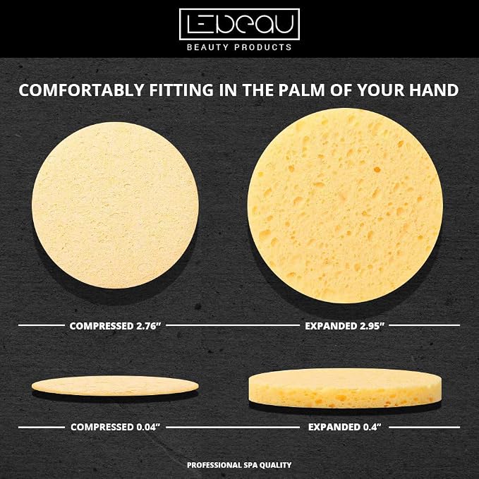 LeBeau Compressed Facial Sponges, Face Sponges - Image 6