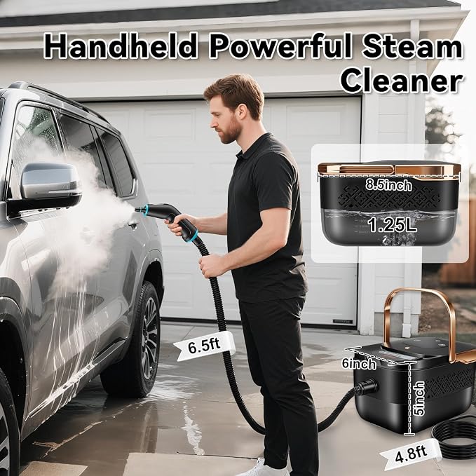 Steam Cleaner for Home, 2500W Portable Handheld Steamer for Cleaning, Large - Image 7