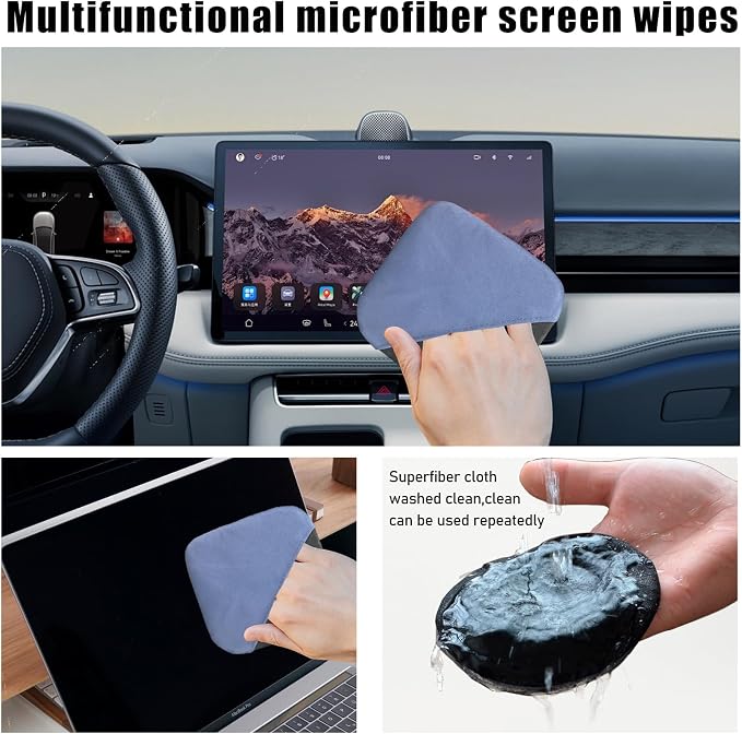 Car Screen Cleaner, Microfiber Auto Screen Cleaning Pad, Foldable Touch Screen - Image 4