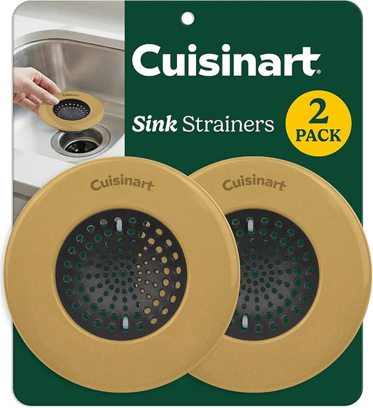 Cuisinart Sink Strainers- 2 Pack Kitchen Sink Drain Strainer & Food Catcher by BestBrands