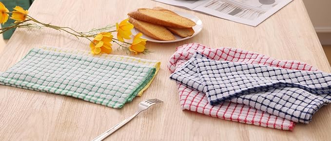 Kitinjoy Cotton 8 Pack Terry Kitchen Towels, 16 x 25 Inches Super Soft and - Image 8