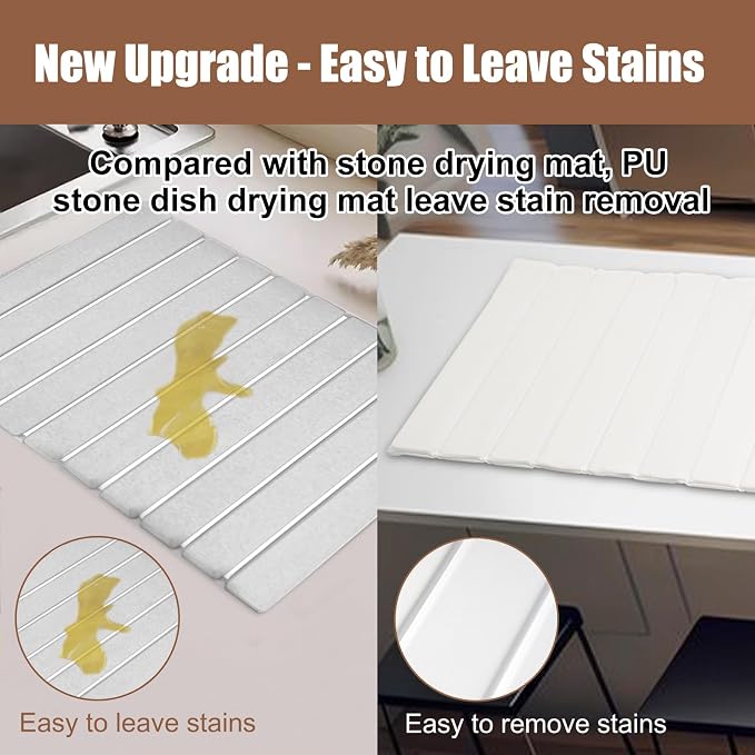 Large Stone Drying Mat for Kitchen Counter - Image 3