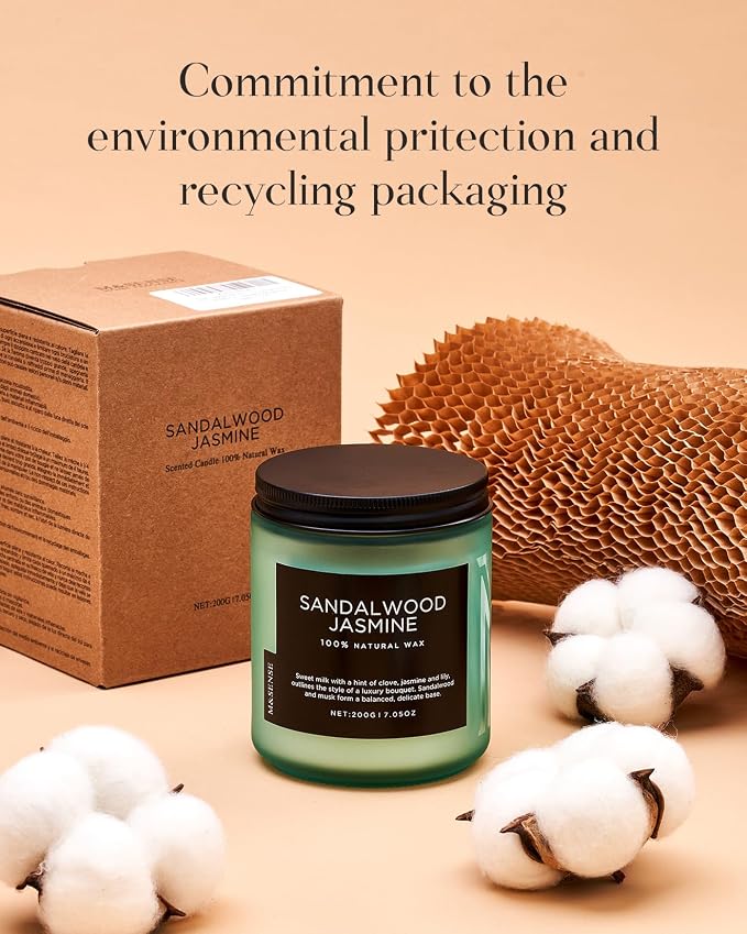 M&SENSE Bamboo Peony Spring Jar Candles - Image 8